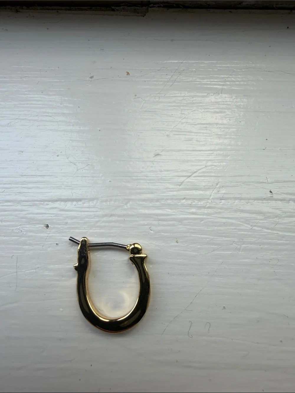 NWT! Coach Gold Pave Signature Huggie Earrings |